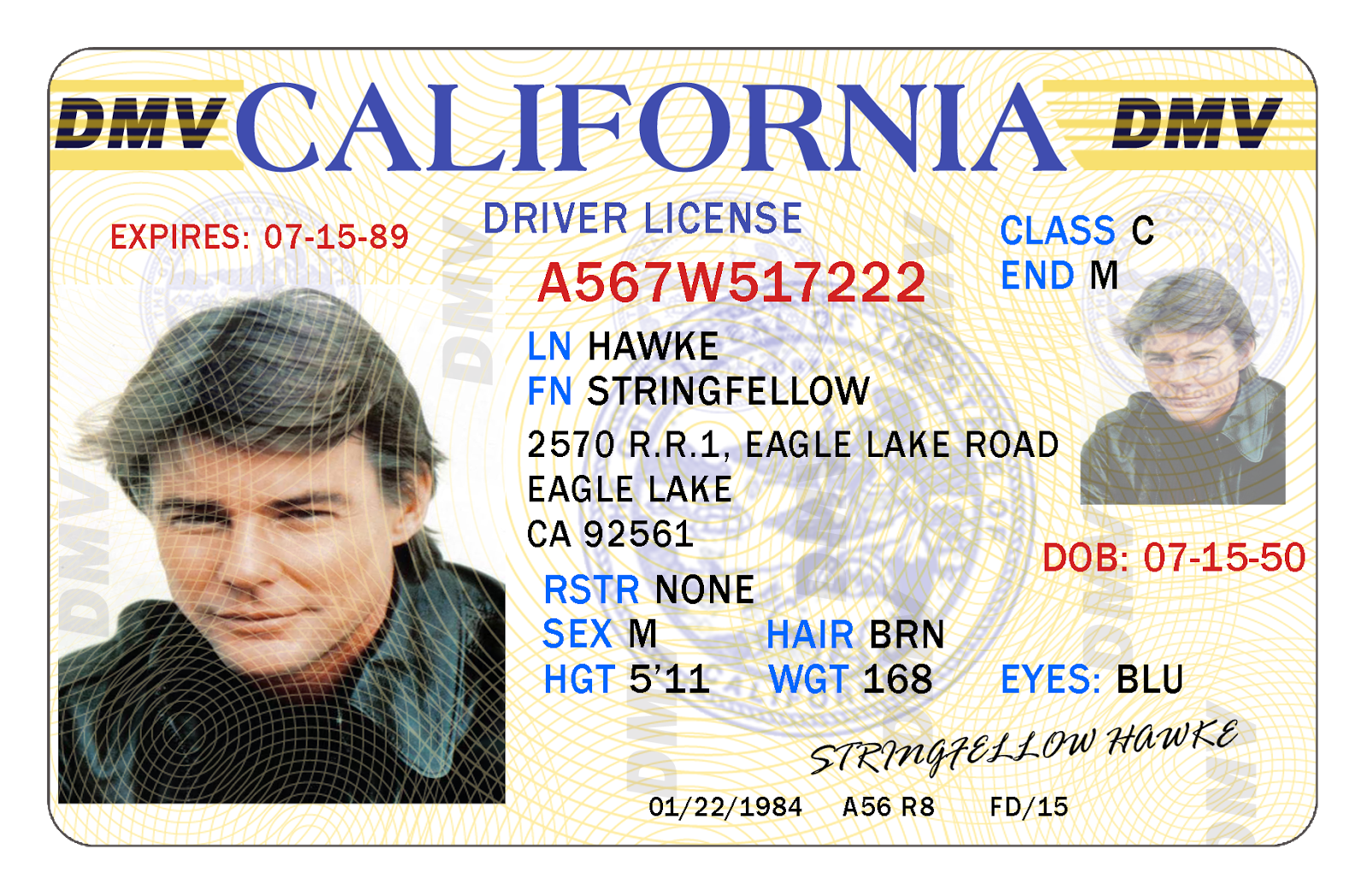 driver license font